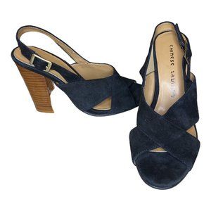 Chinese Laundry Suede Slingback Platform Heels – Size 5.5